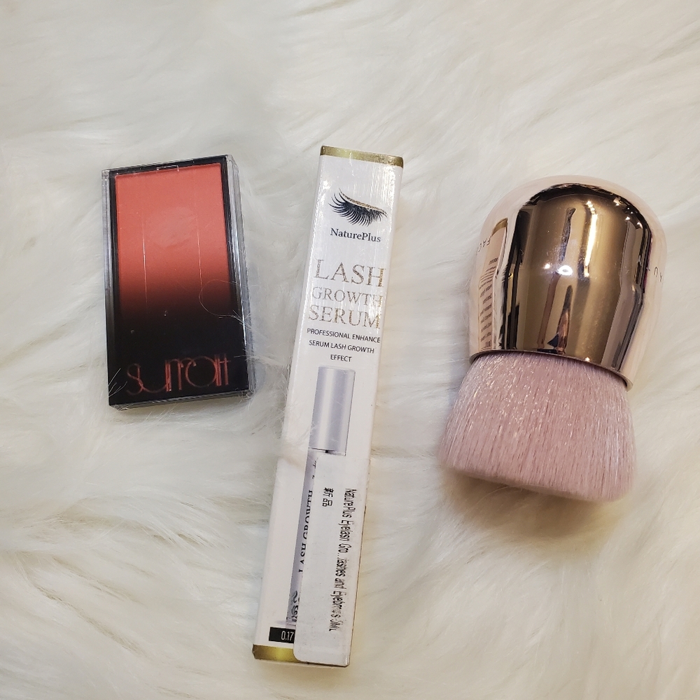Bundle- Nature Plus Lash Growth Serum, Surratt Blush, & Fenty Kabuki Brush